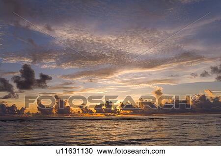 Beach in the evening glow, Saipan, USA View Large Photo Image Stock Image - Beach in the evening glow, Saipan, USA . Fotosearch