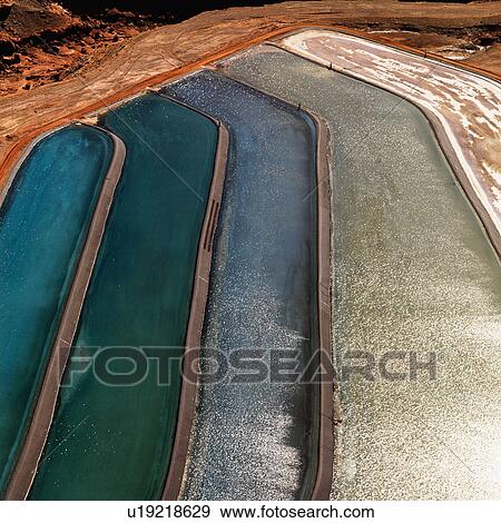Aerial detail of tailing ponds for mineral waste in rural Utah, United States. View Large Photo Image Stock Photo - Aerial detail of tailing ponds for mineral waste in rural Utah, United States.. Fotosearch