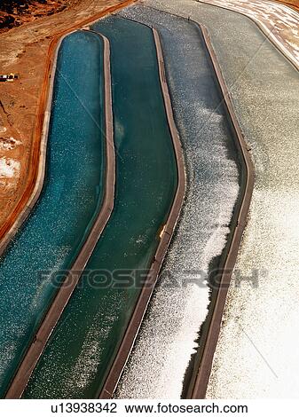 Tailing ponds for mineral waste View Large Photo Image Stock Image - Tailing ponds for mineral waste . Fotosearch