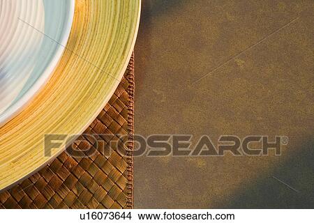 Picture - Abstract detail of place setting on countertop. Fotosearch