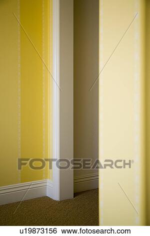 Architectural detail yellow walls with white trim doorway View Large Photo Image Stock Photograph - Architectural detail yellow walls with white trim doorway. Fotosearch