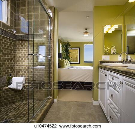 Bathroom with Ornately Tiled Shower View Large Photo Image Stock Image - Bathroom with Ornately Tiled Shower. Fotosearch