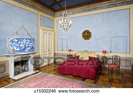 Bedroom in Italian castle View Large Photo Image Stock Photograph - Bedroom in Italian castle. Fotosearch