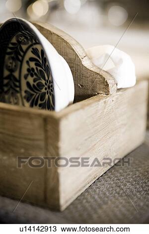 Bowl in wooden bread box View Large Photo Image Stock Image - Bowl in wooden bread box. Fotosearch