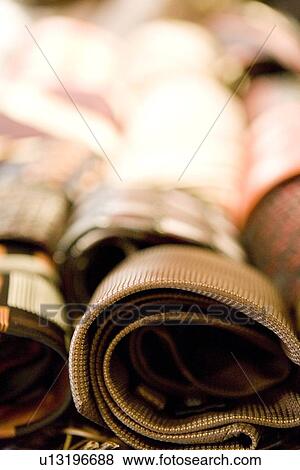 Close up rolled men's silk neckties View Large Photo Image Stock Photo - Close up rolled men's silk neckties. Fotosearch