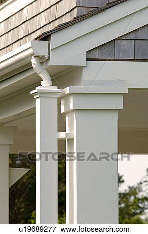 Close up roofline and gutters View Large Photo Image Stock Photo - Close up roofline and gutters. Fotosearch