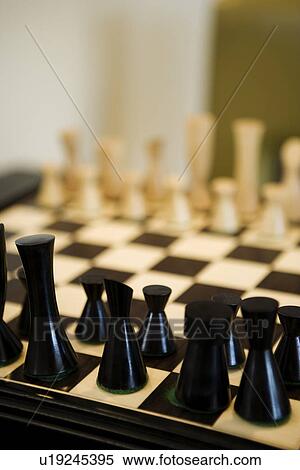 Close up wooden chess set View Large Photo Image Stock Photography - Close up wooden chess set. Fotosearch