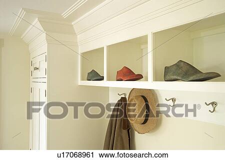 Coat room in traditional home View Large Photo Image Stock Image - Coat room in traditional home. Fotosearch