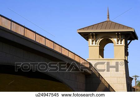 Contemporary bridge and tower View Large Photo Image Stock Photography - Contemporary bridge and tower. Fotosearch