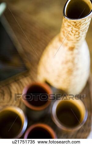Contemporary saki set View Large Photo Image Stock Photography - Contemporary saki set. Fotosearch