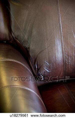 Detail brown leather armchair View Large Photo Image Stock Image - Detail brown leather armchair. Fotosearch