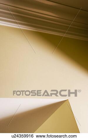 Stock Photograph - Detail door frame and crown molding. Fotosearch