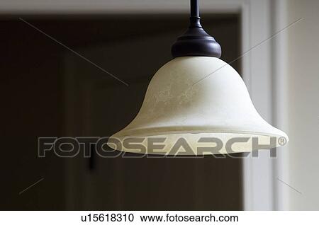 Stock Image - Detail glass lampshade. Fotosearch