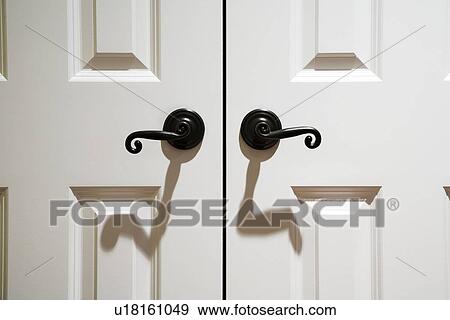 Detail of Iron Door Handles View Large Photo Image Stock Photo - Detail of Iron Door Handles. Fotosearch