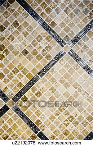 Stock Photo - Detail of mosaic tile work. Fotosearch