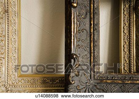 Detail of ornate picture frames View Large Photo Image Stock Photo - Detail of ornate picture frames. Fotosearch