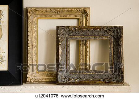Detail of ornate picture frames View Large Photo Image Stock Photograph - Detail of ornate picture frames. Fotosearch