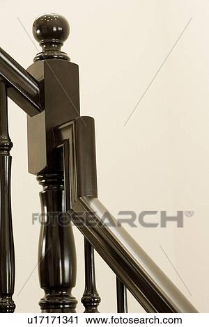 Detail staircase handrail View Large Photo Image Stock Image - Detail staircase handrail. Fotosearch