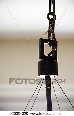 Stock Image - Detail top of chandelier. Fotosearch