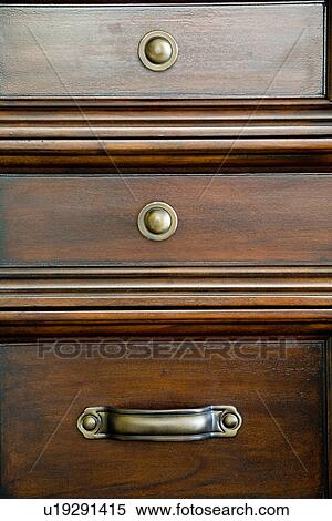 Stock Photography - Detail wooden dresser. Fotosearch
