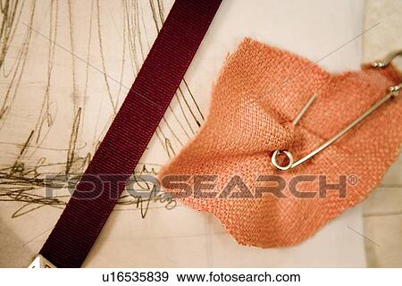 Fabric swatches pinned to design View Large Photo Image Stock Photo - Fabric swatches pinned to design. Fotosearch
