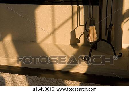 Fireplace accessory tool set near fireplace View Large Photo Image Stock Image - Fireplace accessory tool set near fireplace. Fotosearch