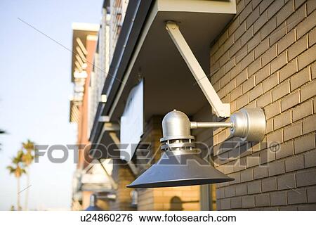 industrial style exterior wall light on brick wall View Large Photo Image Stock Photograph - industrial style exterior wall light on brick wall. Fotosearch