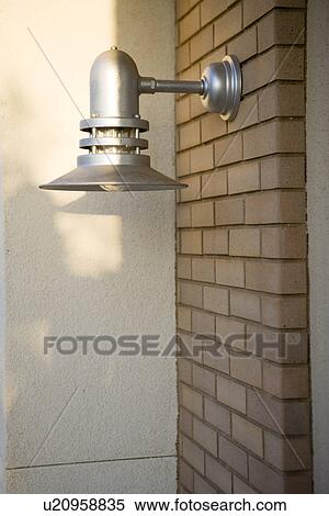 industrial style exterior wall light on brick wall View Large Photo Image Stock Photography - industrial style exterior wall light on brick wall. Fotosearch