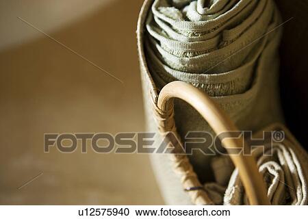 Rolled towels stored in tote View Large Photo Image Stock Image - Rolled towels stored in tote. Fotosearch