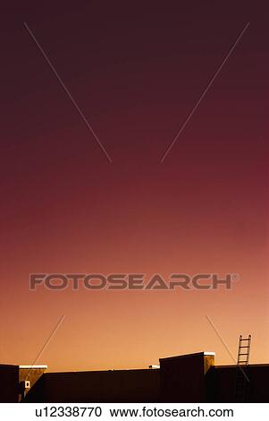 Roofline of Building with Red Tint View Large Photo Image Stock Image - Roofline of Building with Red Tint. Fotosearch