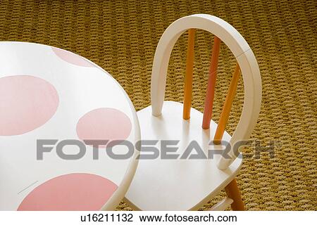 Small child's play table and chair View Large Photo Image Stock Image - Small child's play table and chair. Fotosearch