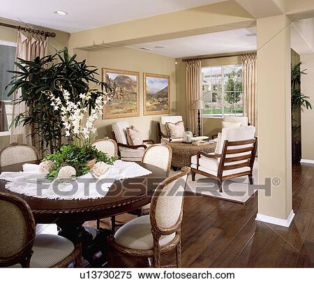 Small sitting and dining room View Large Photo Image Stock Photography - Small sitting and dining room. Fotosearch