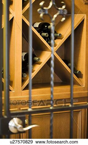 Small wine cellar in home View Large Photo Image Stock Photo - Small wine cellar in home. Fotosearch