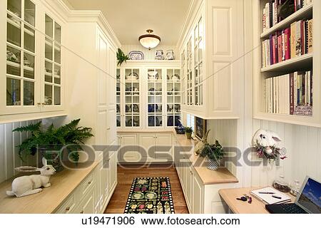 Stock Photograph - Traditional pantry in home. Fotosearch