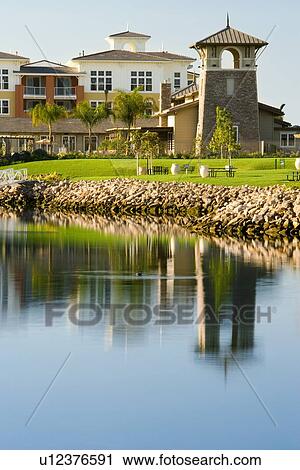 View of contemporary housing community from across channel View Large Photo Image Stock Image - View of contemporary housing community from across channel. Fotosearch