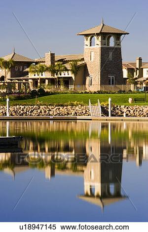 View of contemporary housing community from across channel View Large Photo Image Stock Photography - View of contemporary housing community from across channel. Fotosearch