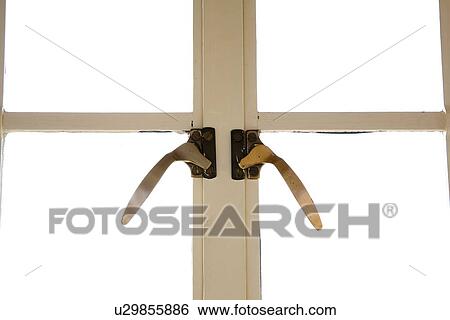 Vintage window latches View Large Photo Image Stock Photograph - Vintage window latches. Fotosearch