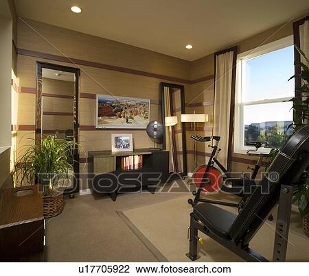 Workout Room with Large Mirrors View Large Photo Image Stock Image - Workout Room with Large Mirrors. Fotosearch
