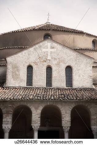 Stock Photograph - 11th century Church of Santa Fosca near Venice Torcello Italy. Fotosearch