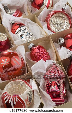 A box of Christmas ornanaments View Large Photo Image Stock Image - A box of Christmas ornanaments. Fotosearch