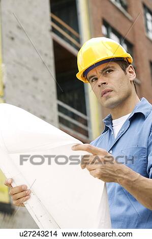 A male construction worker View Large Photo Image Picture - A male construction worker. Fotosearch