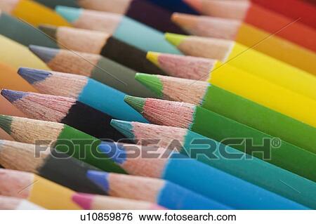 Stock Photograph - A variety of colored pencils. Fotosearch