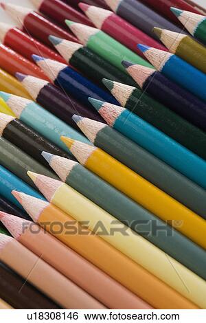 A variety of colored pencils View Large Photo Image Stock Photograph - A variety of colored pencils. Fotosearch