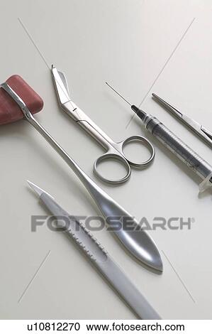 Stock Image - A variety of medical instruments. Fotosearch