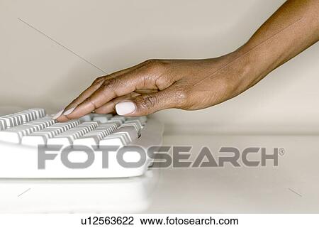 A woman's hand on computer keyboard View Large Photo Image Stock Image - A woman's hand on computer keyboard. Fotosearch