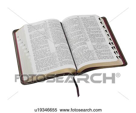 Stock Photography - An open Holy Bible. Fotosearch