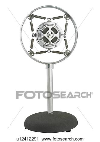 Stock Image - Antique microphone. Fotosearch