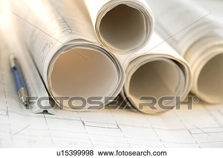Architectural tools and blue prints View Large Photo Image Stock Photo - Architectural tools and blue prints. Fotosearch