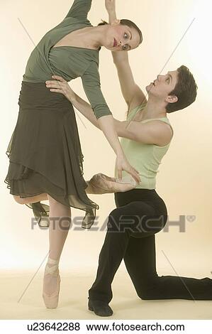 Stock Photo - Ballet dancers in motion. Fotosearch