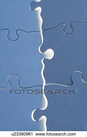 Blue jigsaw puzzle detail View Large Photo Image Stock Image - Blue jigsaw puzzle detail. Fotosearch